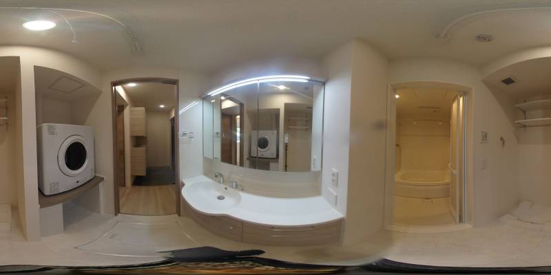 パノラマ画像洗面所