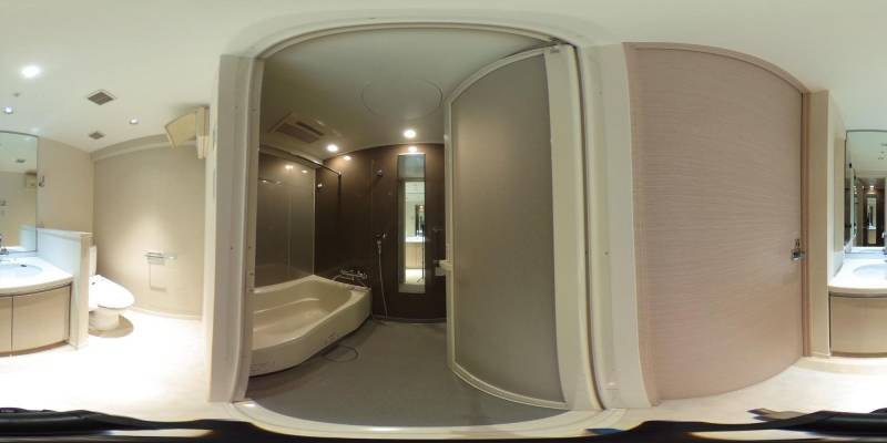 パノラマ画像バスルーム