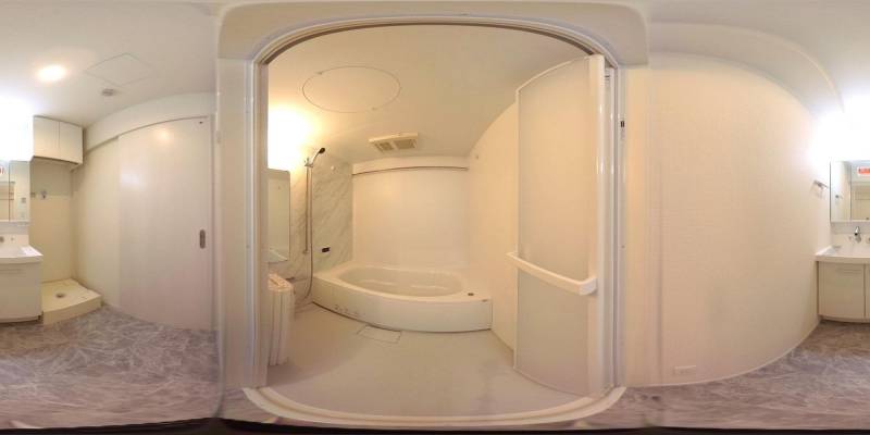 パノラマ画像バスルーム