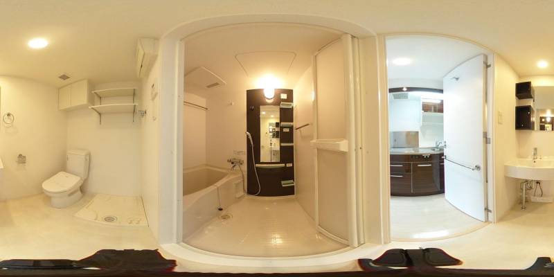 パノラマ画像バスルーム