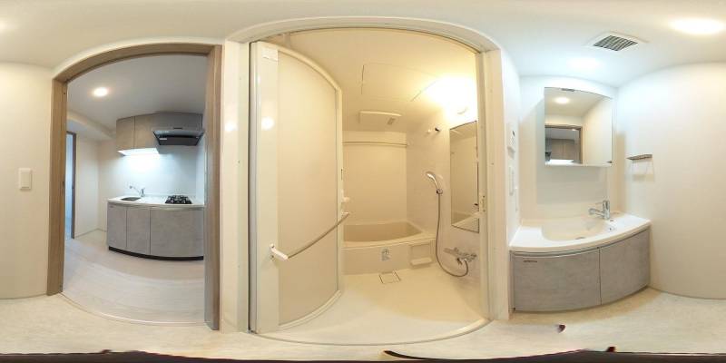 パノラマ画像洗面所