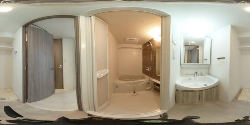 パノラマ画像バスルーム