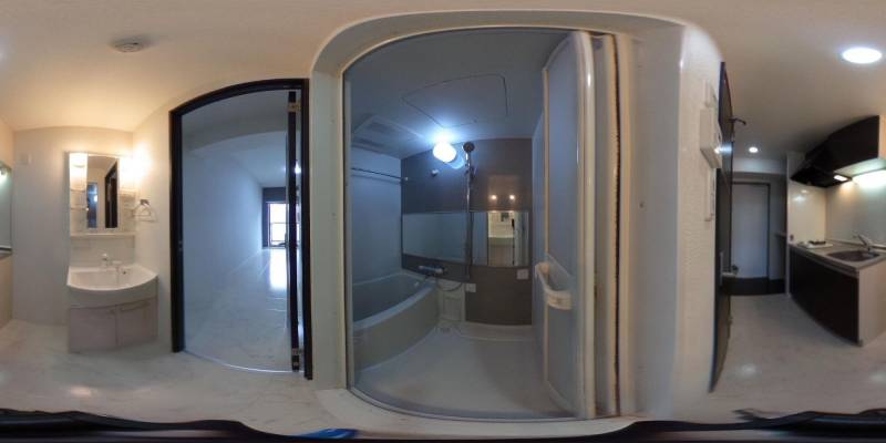 パノラマ画像バスルーム