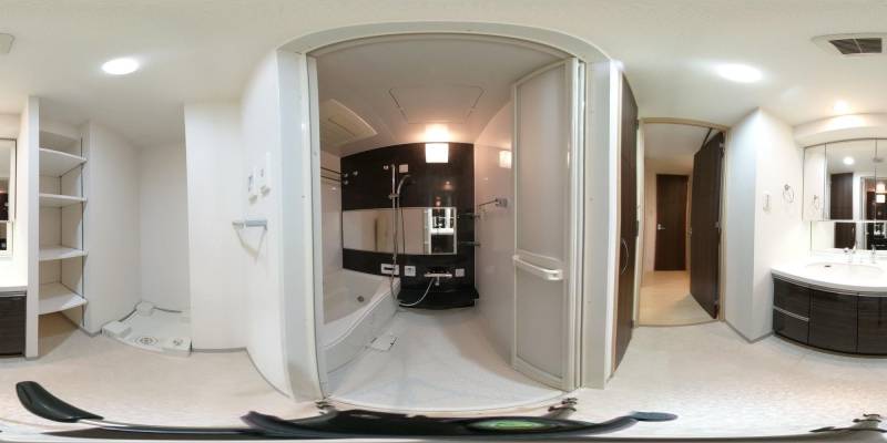 パノラマ画像バスルーム