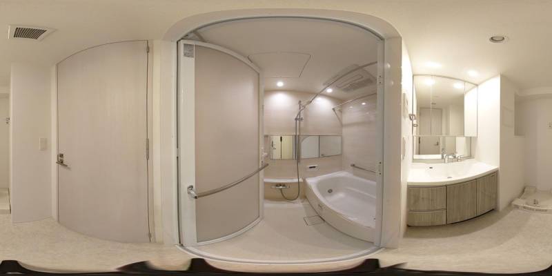 パノラマ画像バスルーム