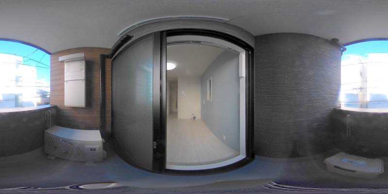 パノラマ画像バルコニー