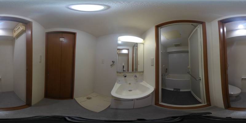 パノラマ画像洗面所