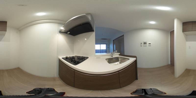 パノラマ画像キッチン