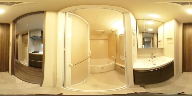 パノラマ画像バスルーム