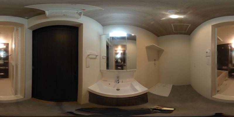 パノラマ画像洗面所