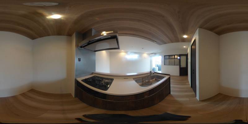 パノラマ画像キッチン