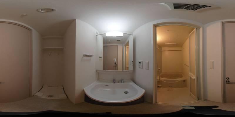 パノラマ画像洗面所