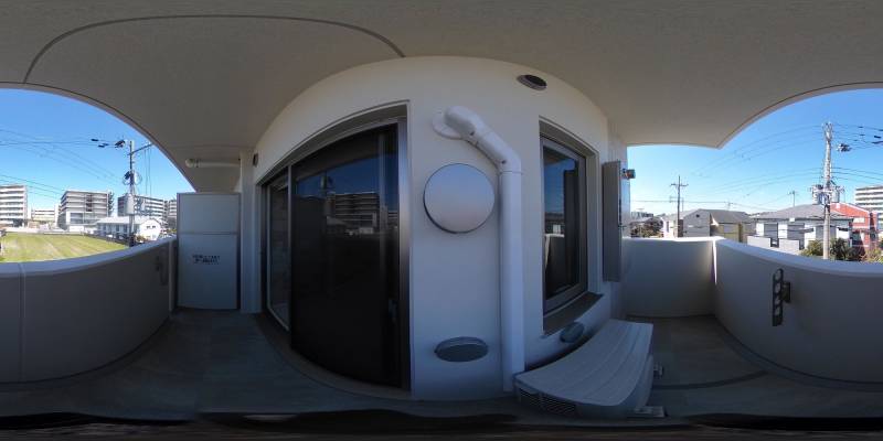 パノラマ画像バルコニー