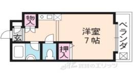 グランレブリー桂有栖川２間取り図面