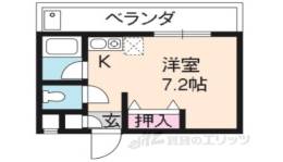 グランレブリー桂有栖川２間取り図面