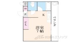 グランレブリー桂有栖川２間取り図面