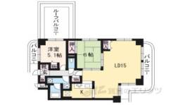 コスモ桃山南口508間取り図面