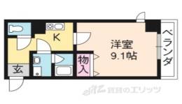 フレア千本三条間取り図面