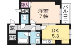 ヴィルヌーブ堀川七条間取り図面