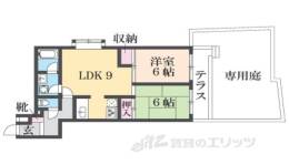 シェモア鞍馬口２間取り図面