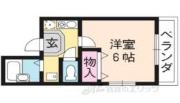 スウィートルーム聖護院西間取り図面