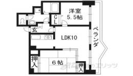 四条大宮シャトー朝日間取り図面