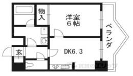四条大宮シャトー朝日間取り図面