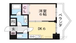 四条大宮シャトー朝日間取り図面