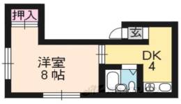 鞍ヶ谷マンション間取り図面