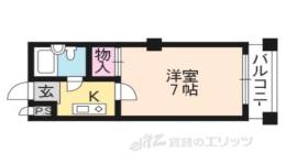 コーポ阪本２間取り図面