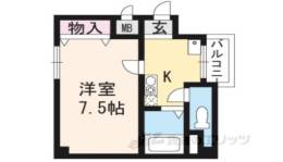 ビクトワール二条間取り図面