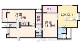 カレッジマンション七瀬川間取り図面