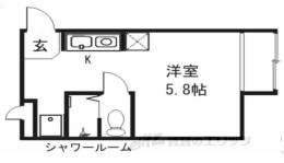カレッジマンション七瀬川間取り図面