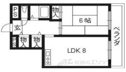 フレーヴァー深草２間取り図面