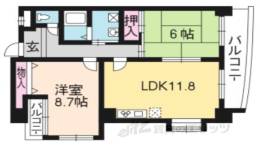 アグラード長岡京間取り図面
