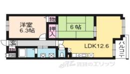 クラヴァス長岡京間取り図面