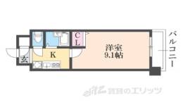 ドミトリィ御池間取り図面