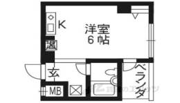 京の五条GREENHOUSE間取り図面
