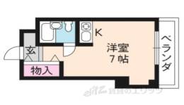 コーポ出町柳間取り図面