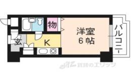 おおきに百万遍サニーアパートメント間取り図面