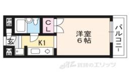 おおきに百万遍サニーアパートメント間取り図面