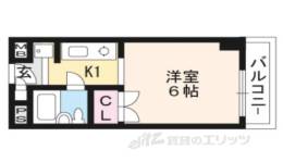 おおきに百万遍サニーアパートメント間取り図面