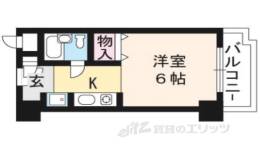 おおきに百万遍サニーアパートメント間取り図面