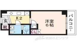 おおきに百万遍サニーアパートメント間取り図面