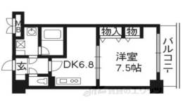 プラネシア星の子京都駅前西間取り図面