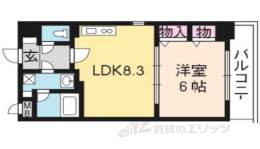 プラネシア星の子京都駅前西間取り図面