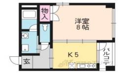 エーデルハイム鴨川２間取り図面
