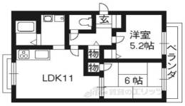アンブレーム甚２間取り図面