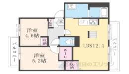 ＷＥＳＴ　ＨＩＬＬ２間取り図面