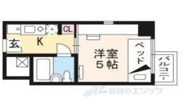 コスモリード京都今出川間取り図面